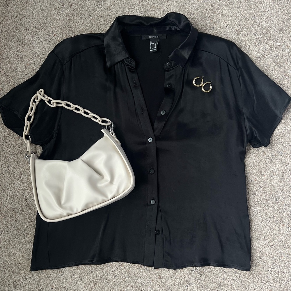Black Silk Blouse